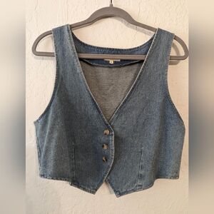 Denim waistcoat